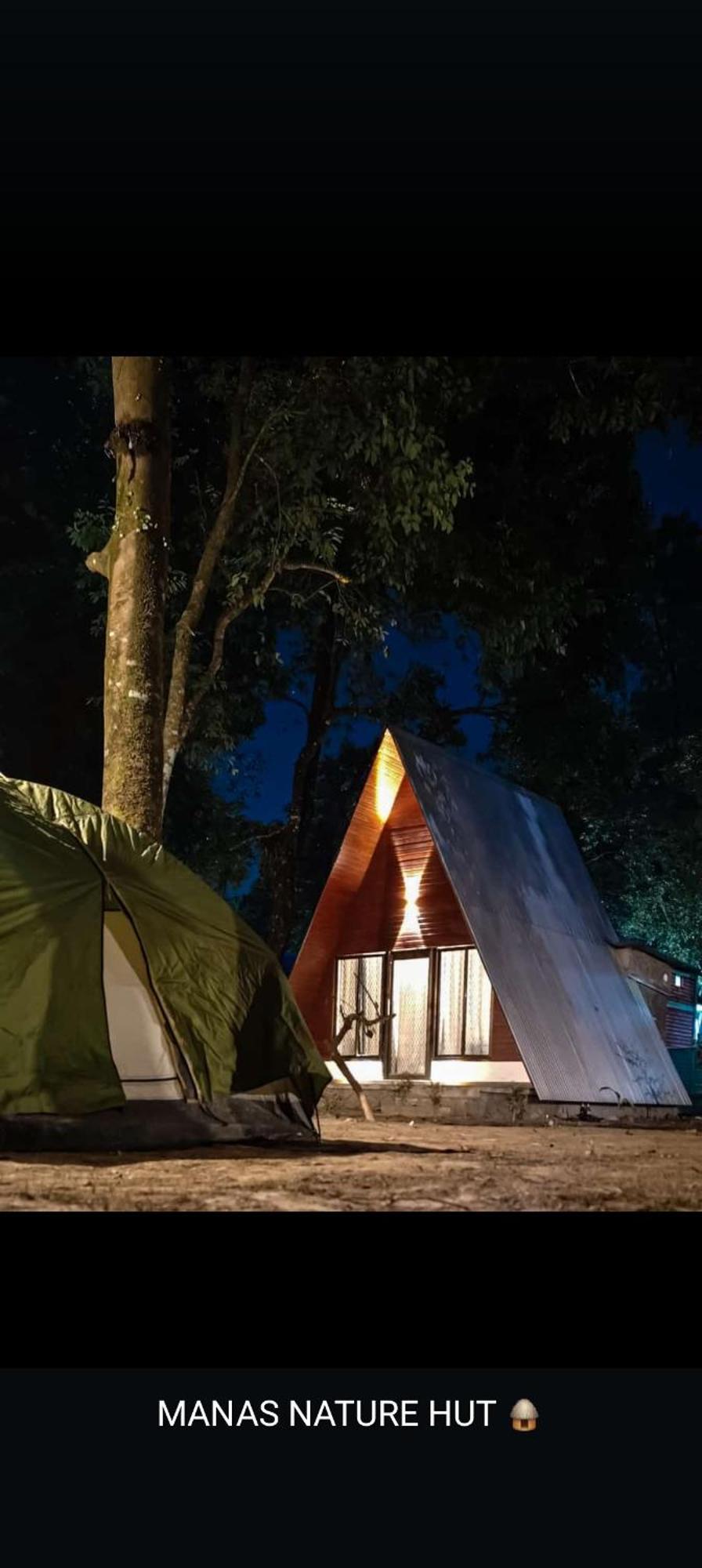 Manas Nature Hut Hotell Jyoti Gaon Eksteriør bilde